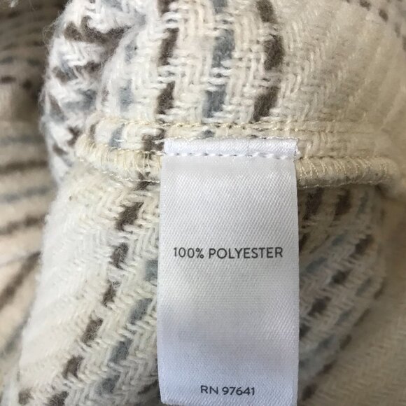 J. JILL ~ WOMENS MEDIUM ~ CREAM BUTTON UP SHIRT JACKET SHACKET - Picture 6 of 7